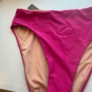 Pink High-Waisted Bikini Bottom